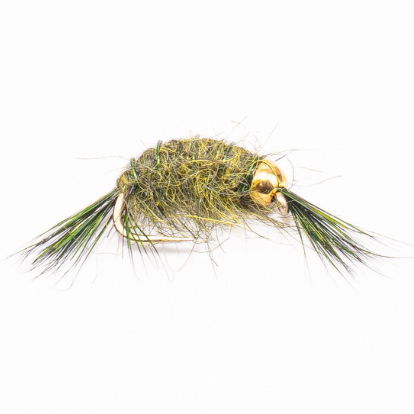 12-Pack Bead-Head Scud Nymph Flies for Trout