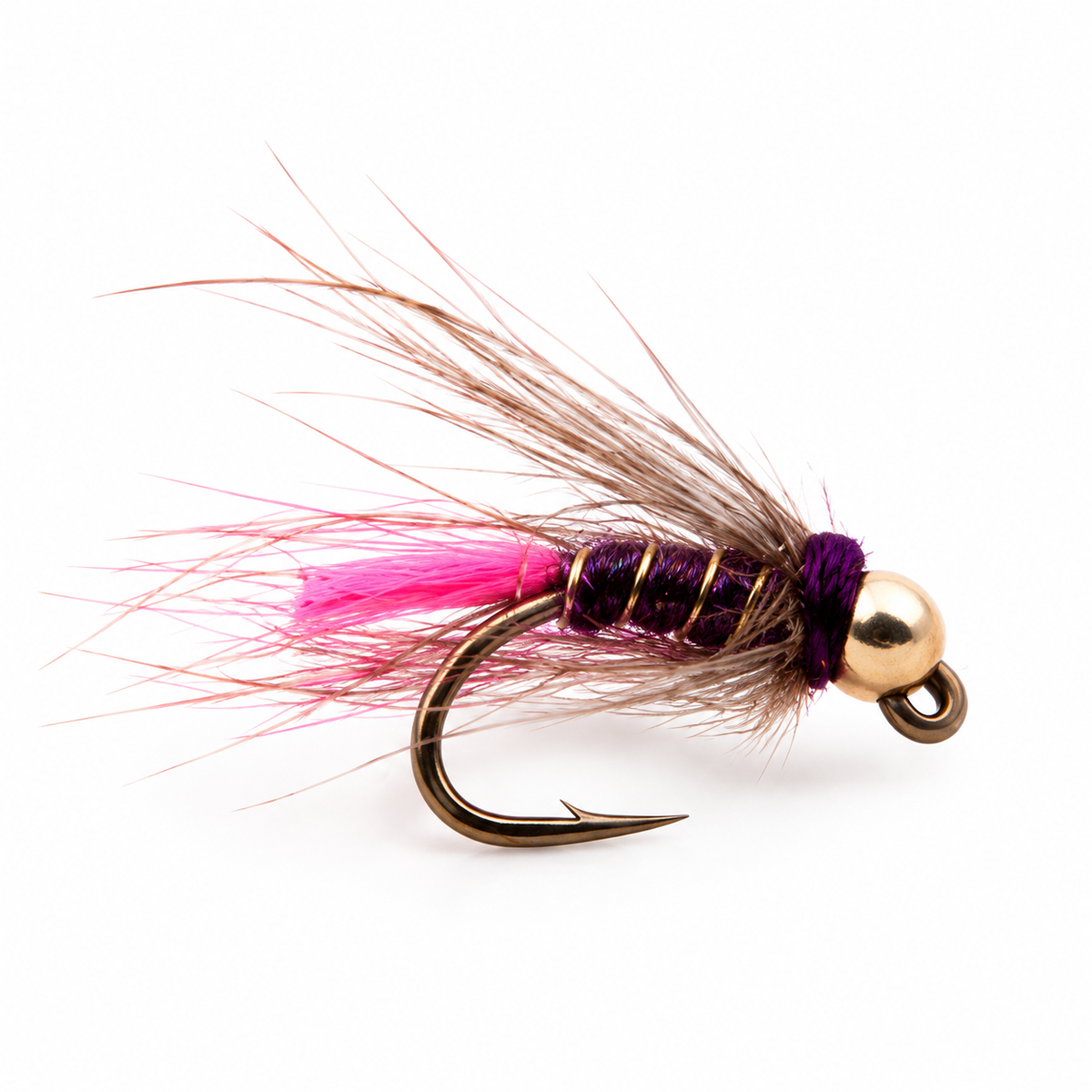 Purple Blow Torch Tungsten Jig — Purple, single fishing fly