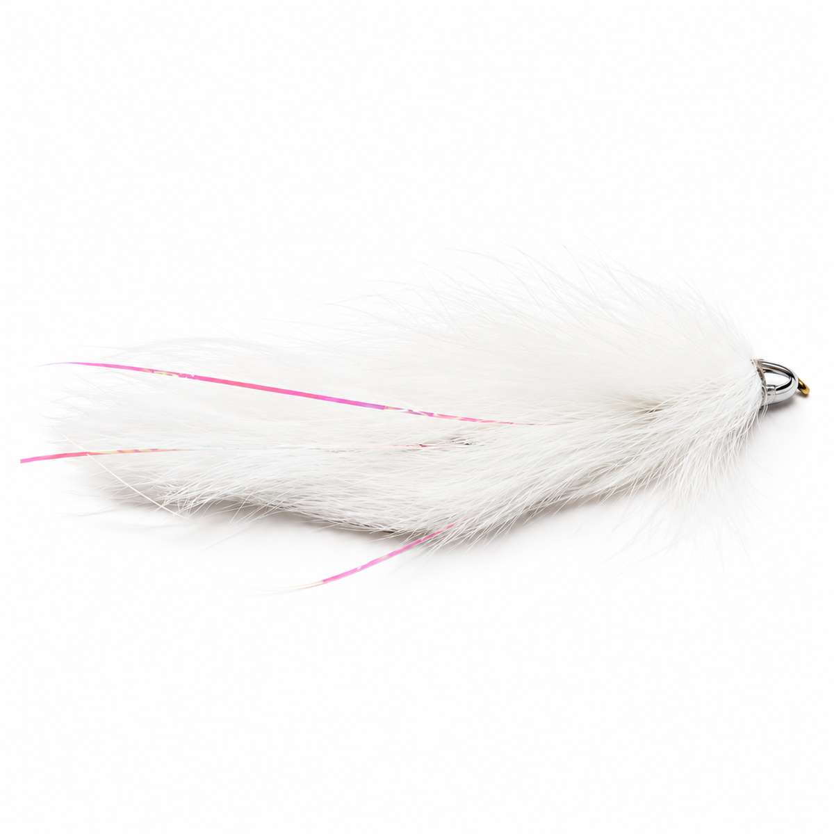 Dolly Llama — White, single fishing fly