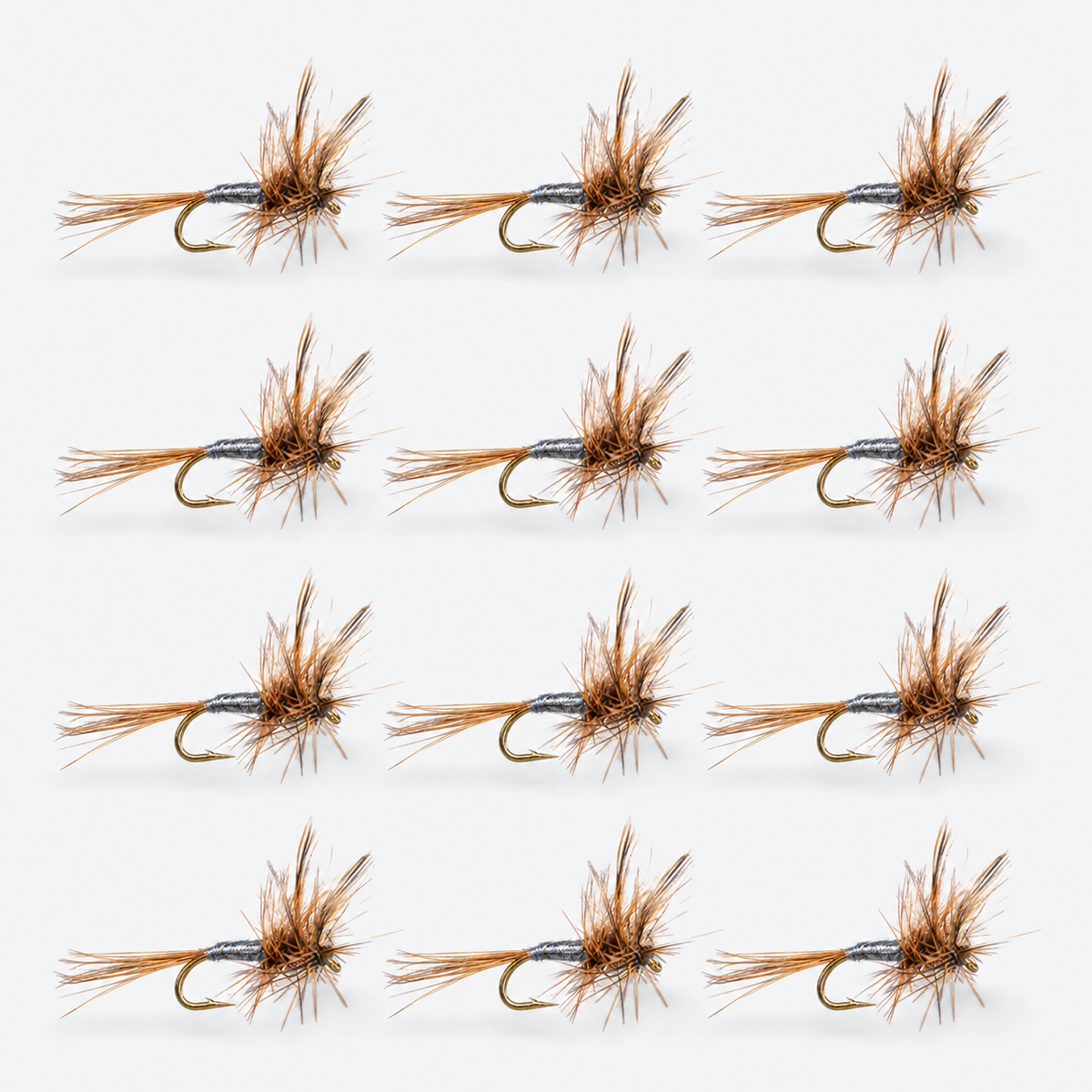 12 Pack Adams — 12 flies, adams pack layout