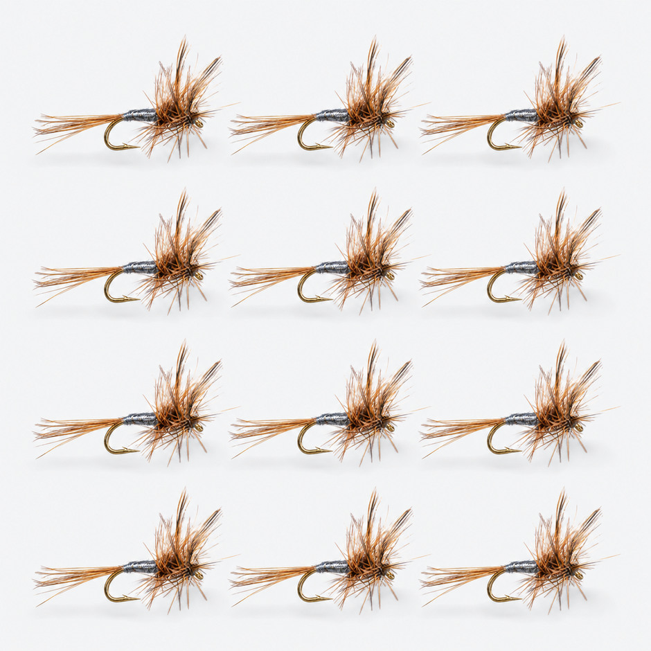 12 Pack Adams — 12 flies, adams pack layout