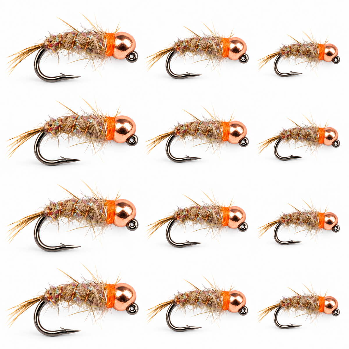 12-Pack Sexy Walt's Worm — twelve natural flies