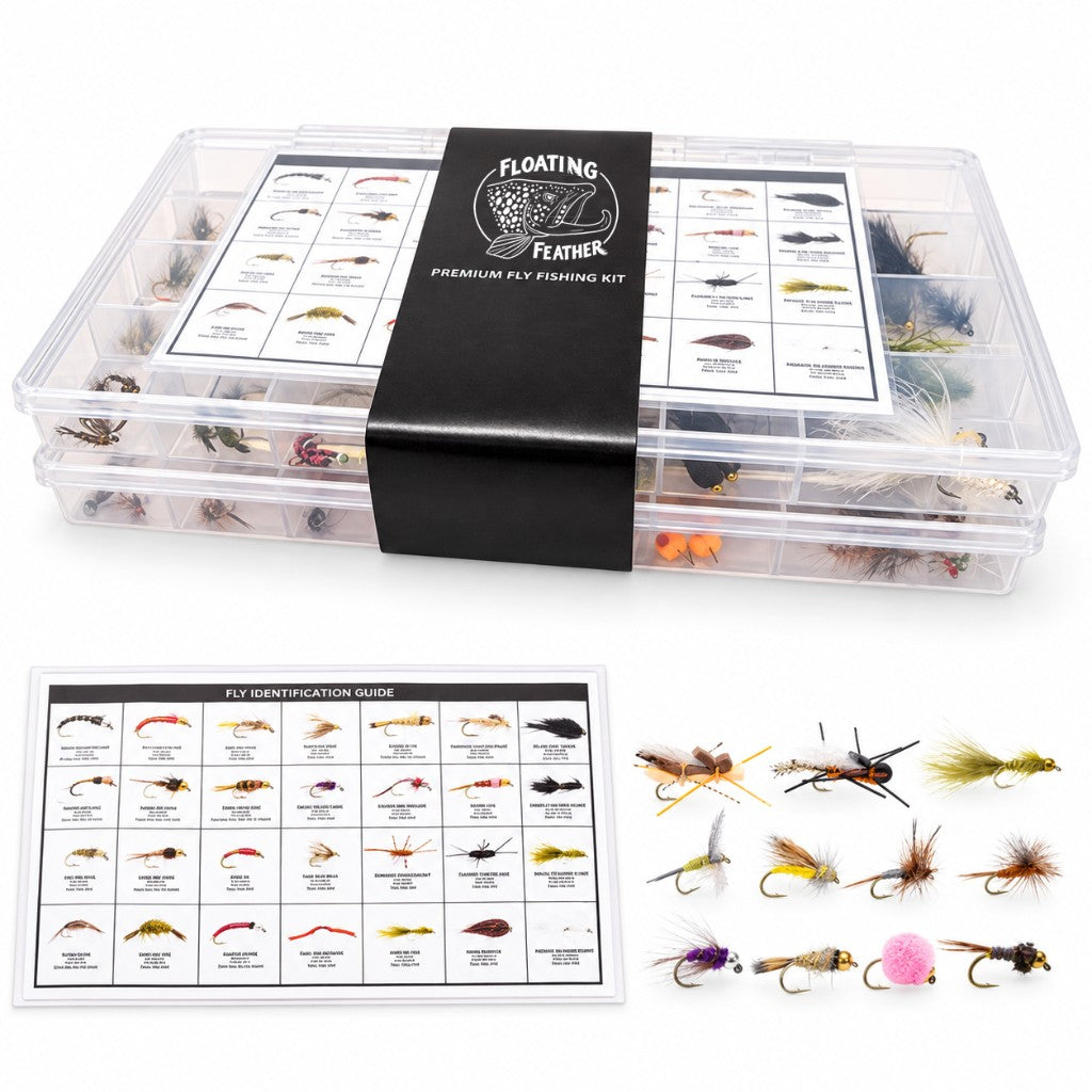 152-Piece Premium Fly Fishing Kit with Fly Box