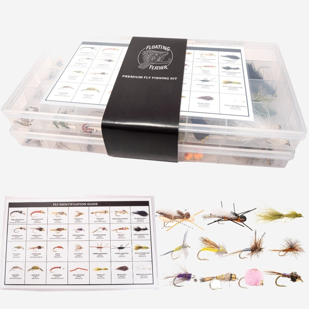 152-Piece Premium Fly Fishing Kit with Fly Box