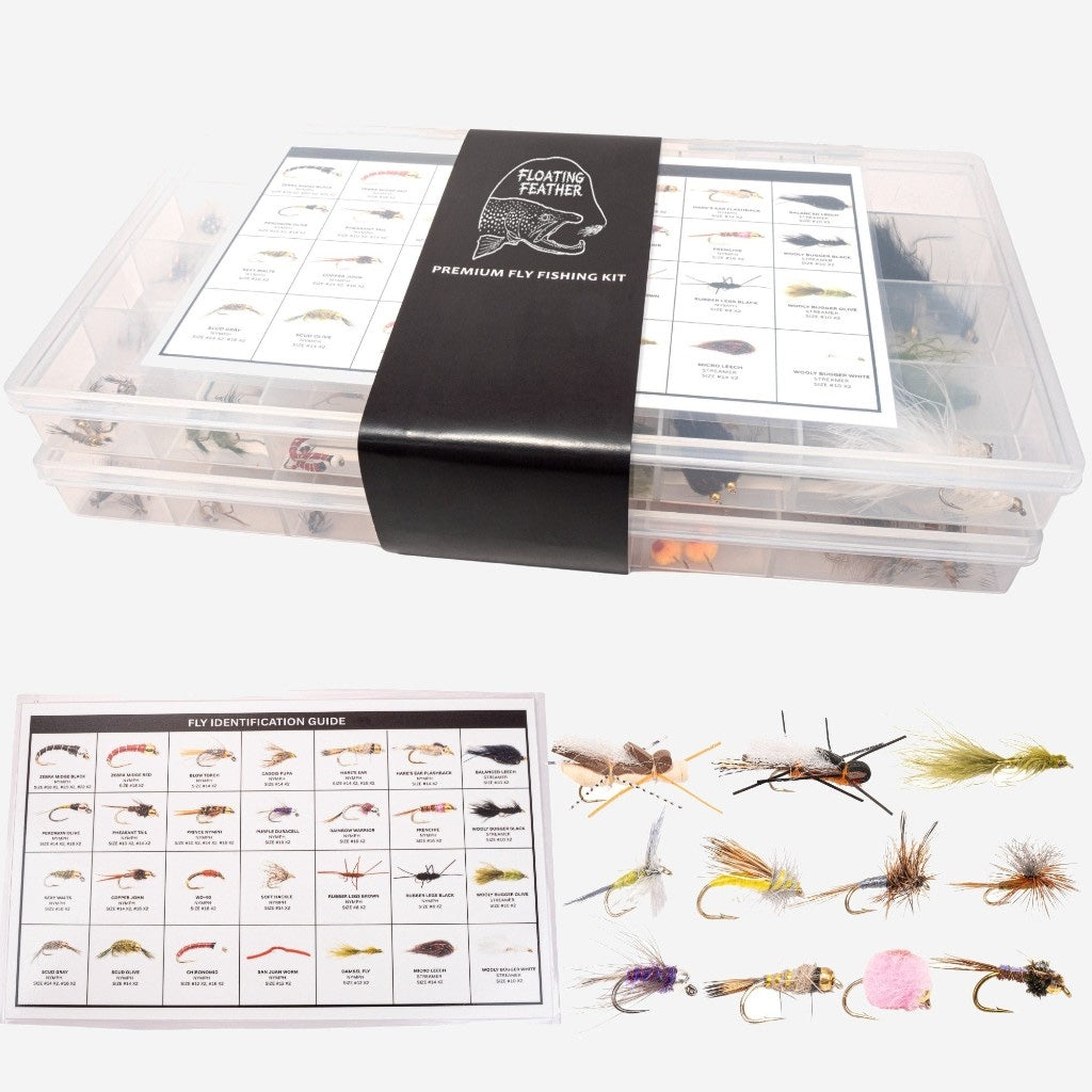 152-Piece Premium Fly Fishing Kit with Fly Box