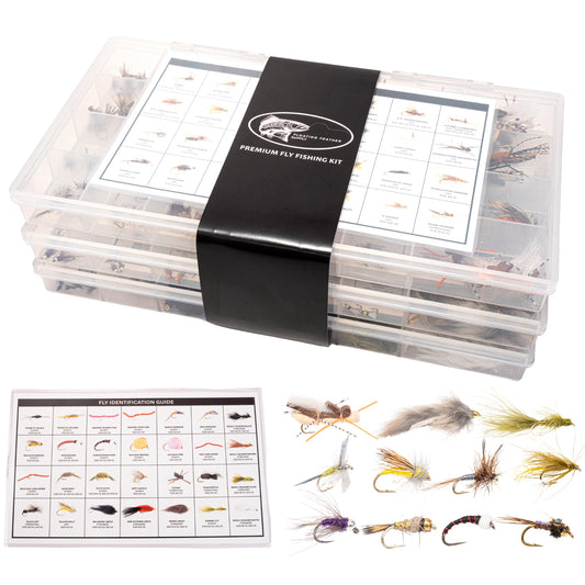 268-Piece Mega Fly Fishing Kit for Trout, Bass & Panfish