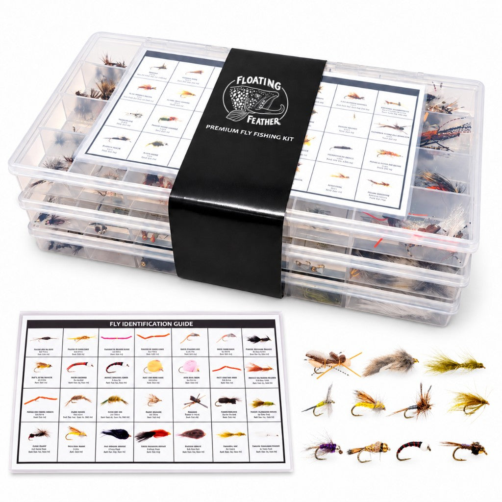 268-Piece Premium Fly Fishing Kit with Fly Box