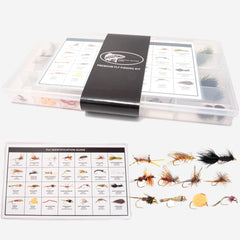 64-Piece Premium Fly Fishing Kit with Fly Box