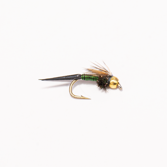 Green Bead Head Copper John Nymph – Heavy Attractor