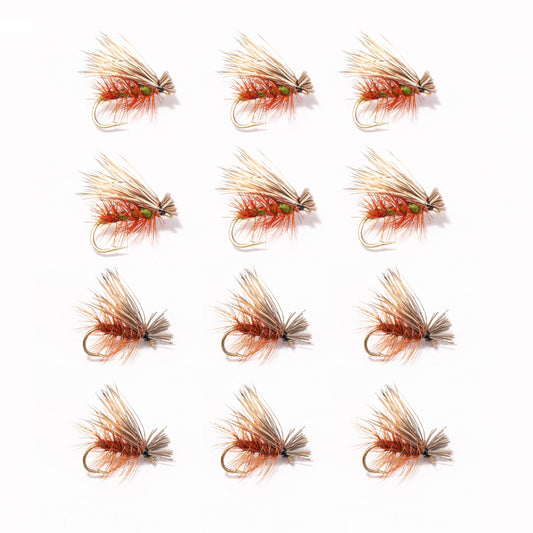 12 Pack Elk Hair Caddis