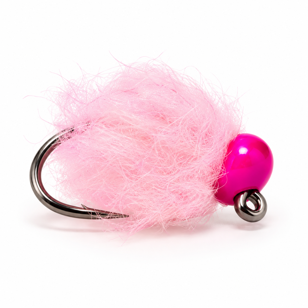 Tungsten Eggstasy Egg — Pink, single fishing fly
