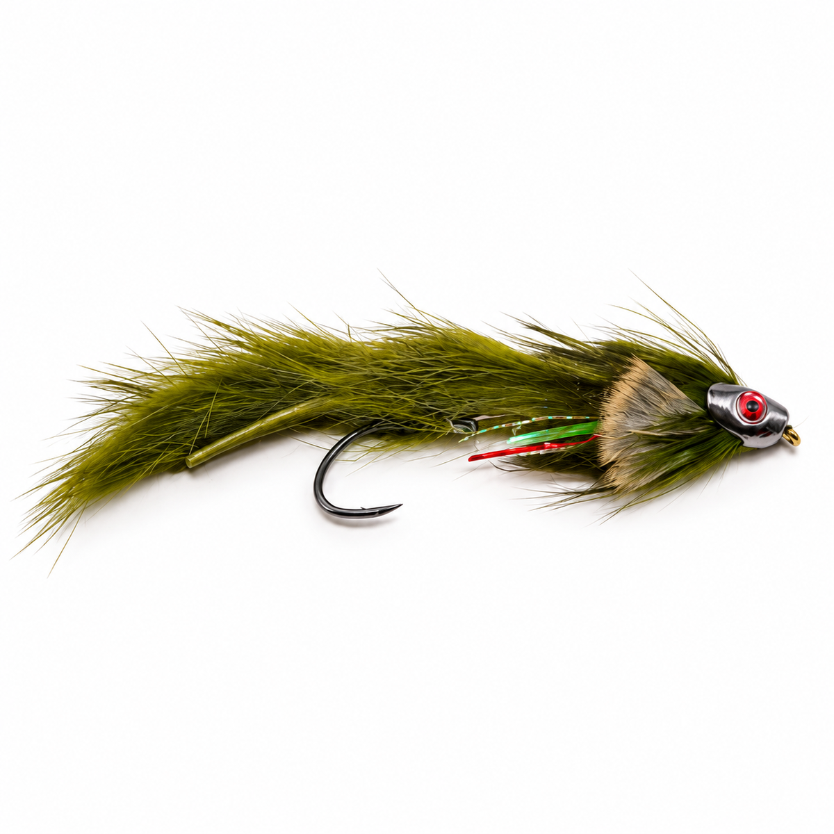 Sculpzilla — Olive, single fishing fly