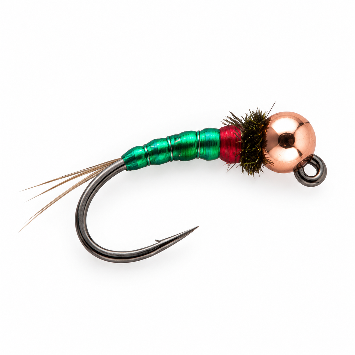 Tungsten Perdigon Nymph — Gasolina, single fishing fly