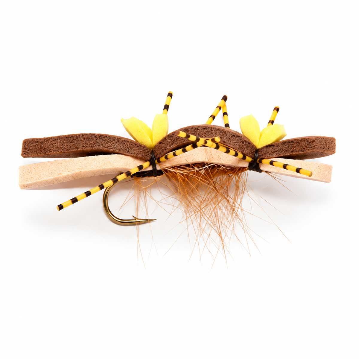Chernobyl Ant Foam Dry Fly — Tan, single fishing fly