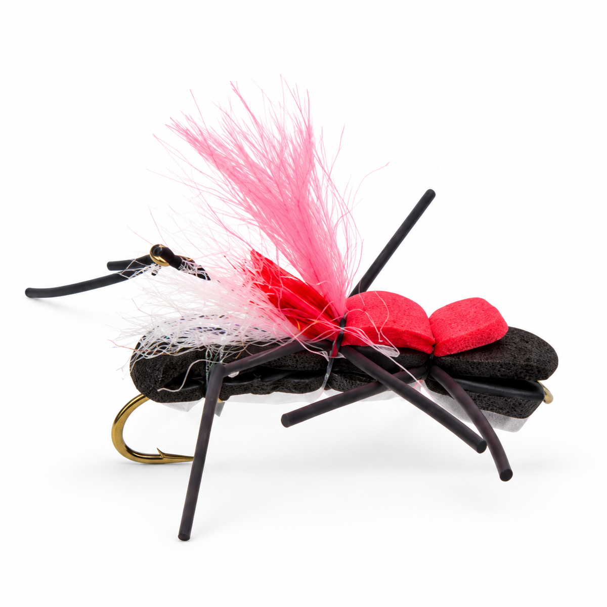 Fat Albert Foam Dry Fly — Black, single fishing fly