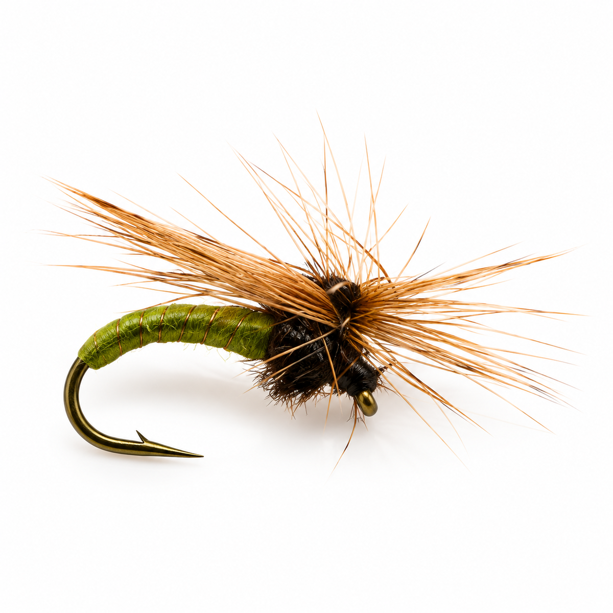 Klinkhammer — Olive, single fishing fly