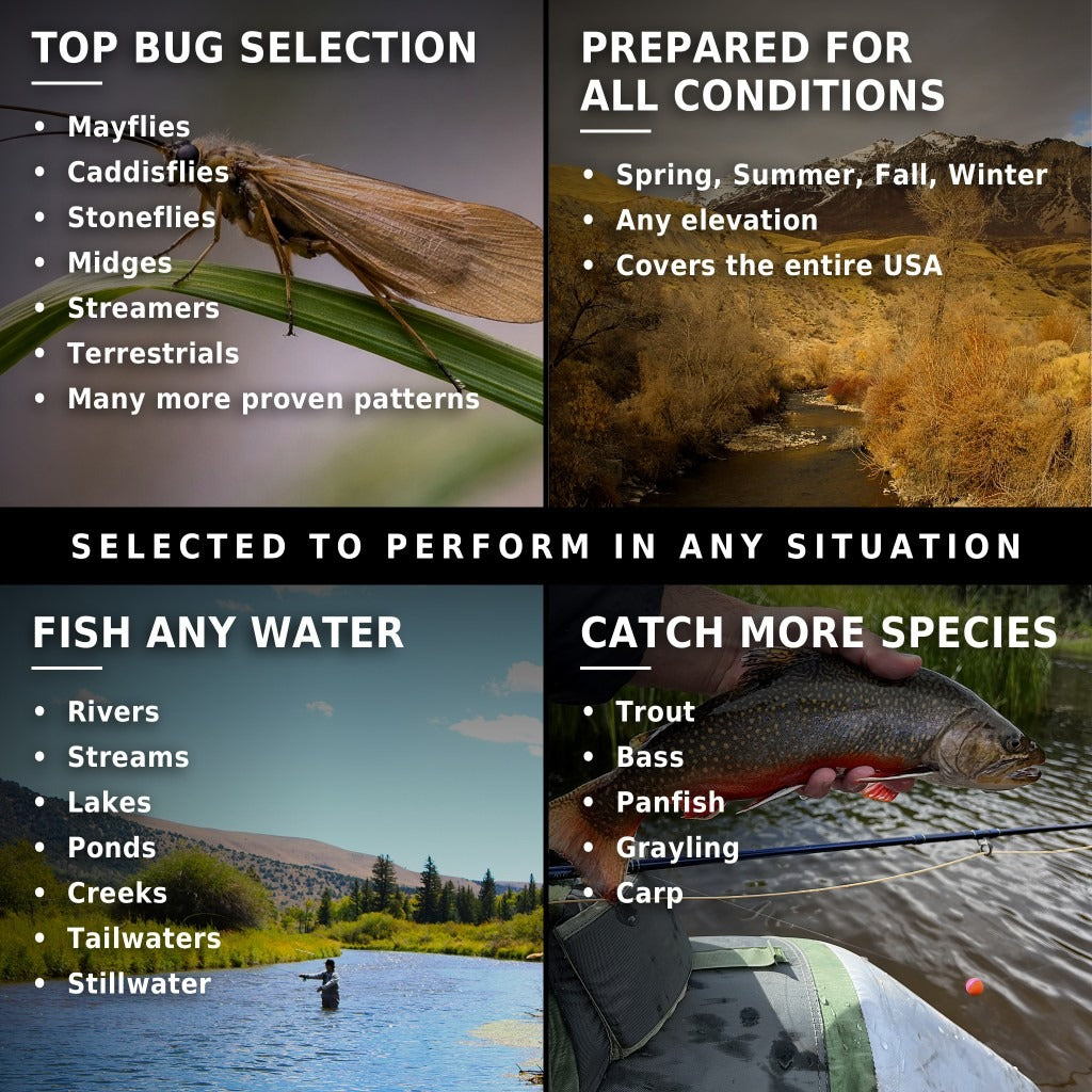 Selected to perform in any situation - bugs, conditions, water, and species