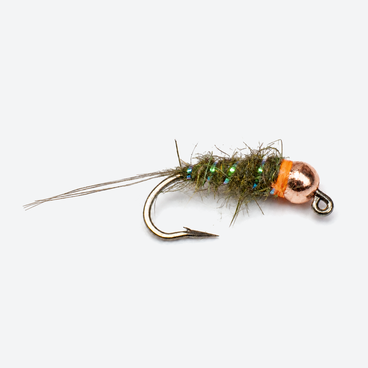 Sexy Walt's Worm single fly on a pale studio background